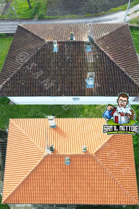 Prix pour des travaux de Nettoyage de Toiture à Angoulême (16)